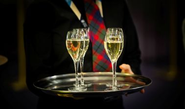 Drinks being served at The Royal Gallery for The Royal Edinburgh Military Tattoo
