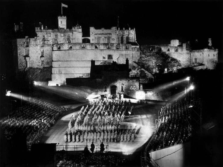 Edinburgh Castle Esplanade 1950 Edinburgh Tattoo