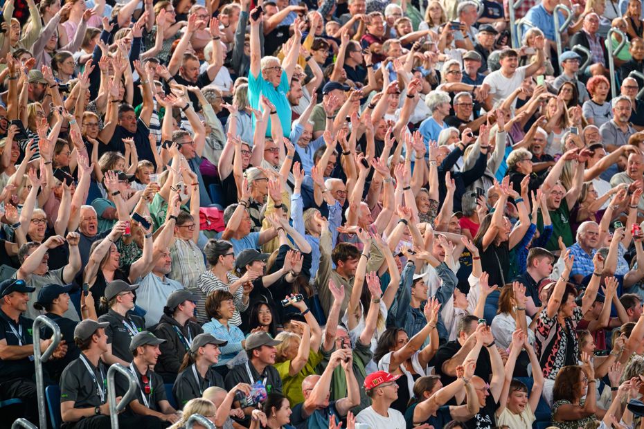 Image of the crowd at The Royal Edinburgh Military Tattoo publicizing the Preview for 2026 going on sale at 50% off
