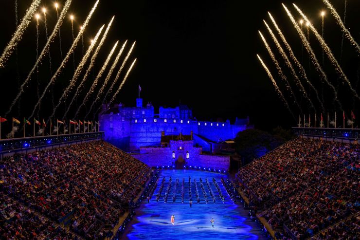 The Royal Edinburgh Military Tattoo seen from The Royal Gallery