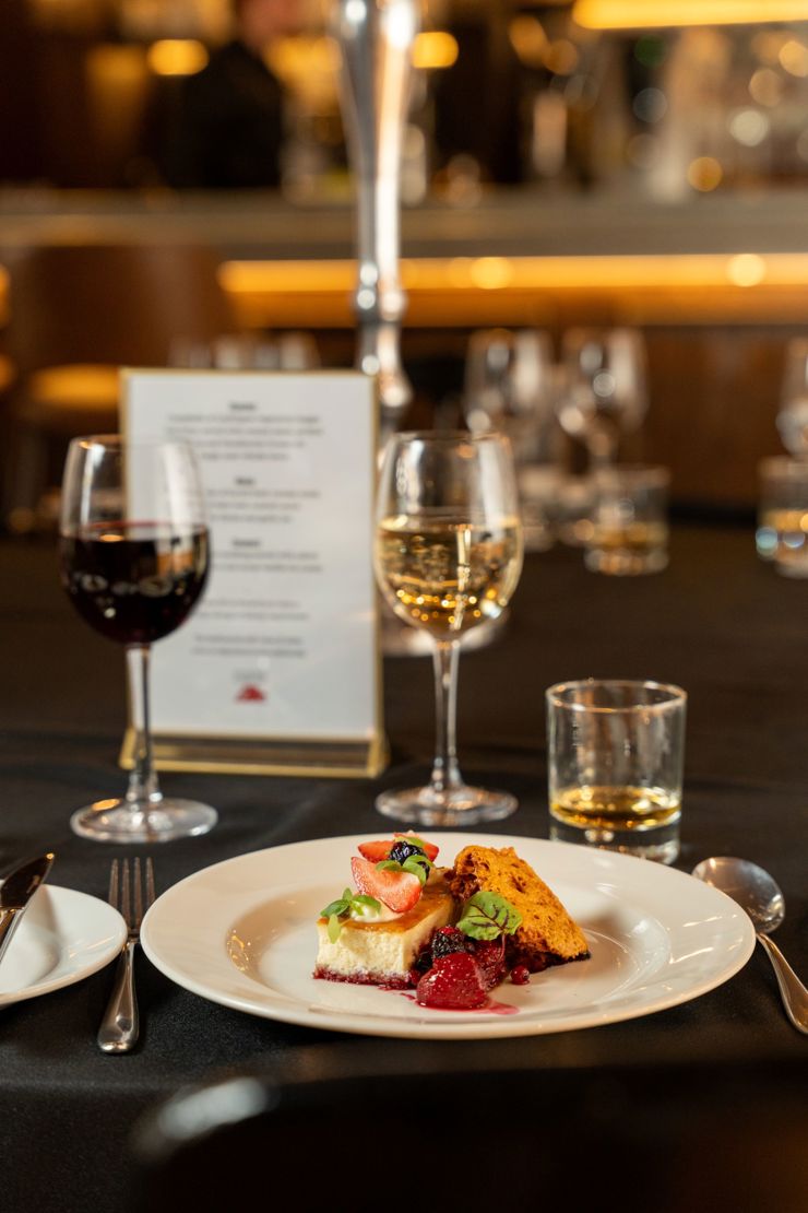 Dining in The Castle for The Tattoo Gatehouse Hospitality Package