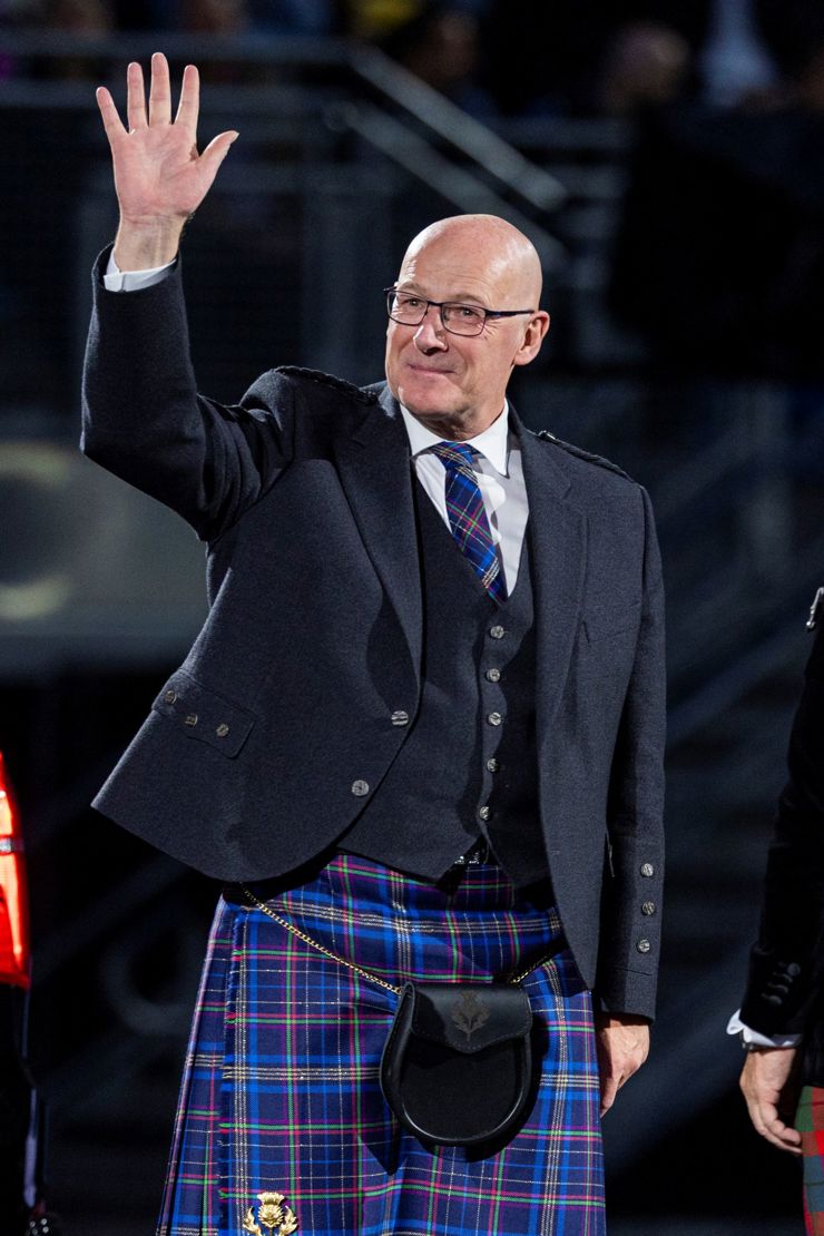 First Minister of Scotland John Swinney Waves To The Audience At The Royal Edinburgh Military Tattoo 2026
