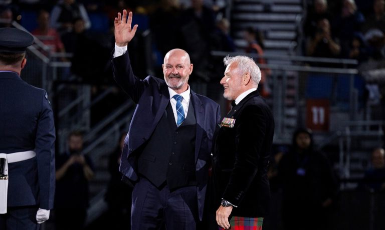 Steve Clarke Scotland National Team Football Manager Takes the Salute at the 2026 Edinburgh Tattoo Show