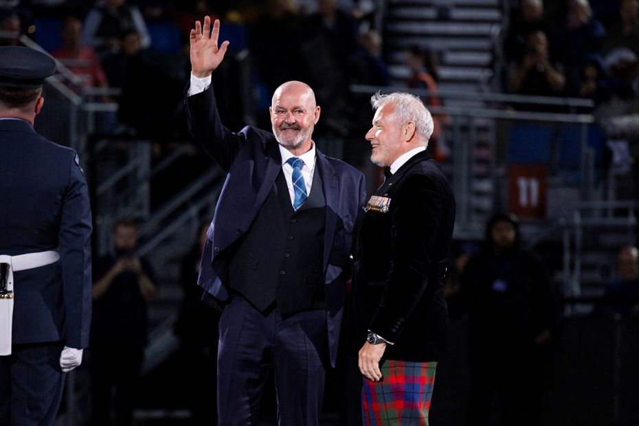 Steve Clarke Scotland National Team Football Manager Takes the Salute at the 2026 Edinburgh Tattoo Show