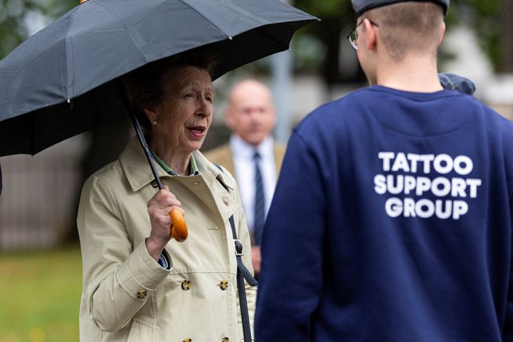 Her Royal Highness The Princess Royal Attended The Royal Edinburgh Military Tattoo Rehearsal in August 2026