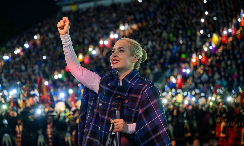 Tattoo Fiddler Celebrates Edinburgh Tattoo Finale