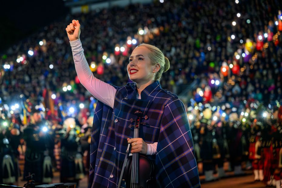 Tattoo Fiddler Celebrates Edinburgh Tattoo Finale
