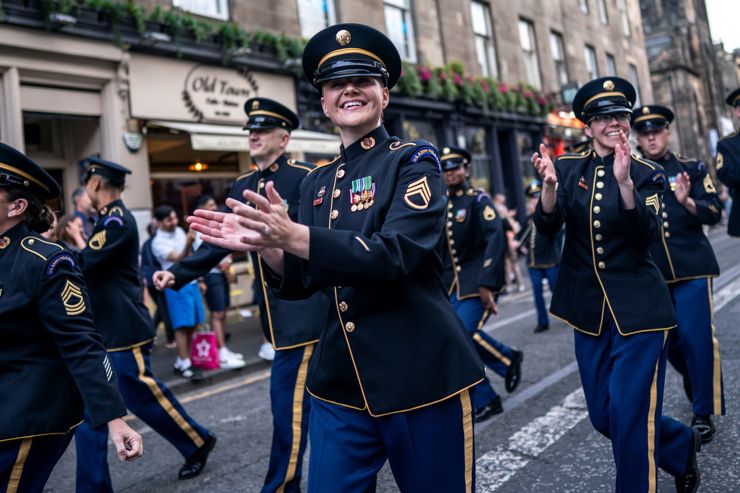 United States Army Field Band join The Edinburgh Tattoo march in August 2026