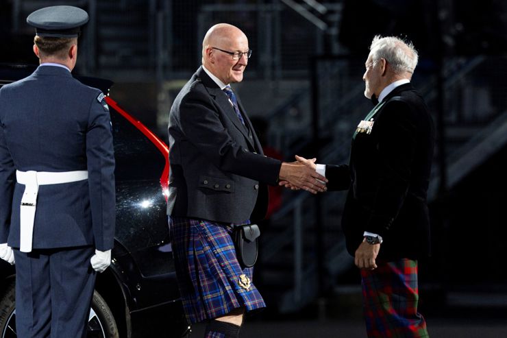 First Minister of Scotland John Swinney Meets The Royal Edinburgh Military Tattoo CEO Jason Barrett 2026
